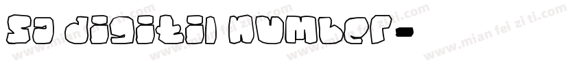 sa digitil number字体转换